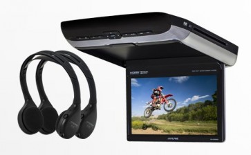 Alpine PKG-RSE3HDMI 10.1-inch Overhead Monitor with DVD Player and HDMI Input